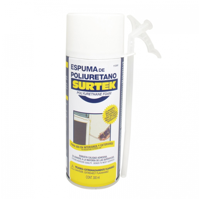 ESPUMA SURTEK 113500 DE POLIURETANO USO INDUSTRIAL 300 ML  image number null
