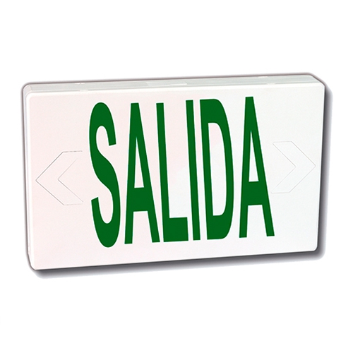 LETRERO DE SEÑALIZACION BEGHELLI PLASTICO VERDE LEYENDA SALIDA  image number null