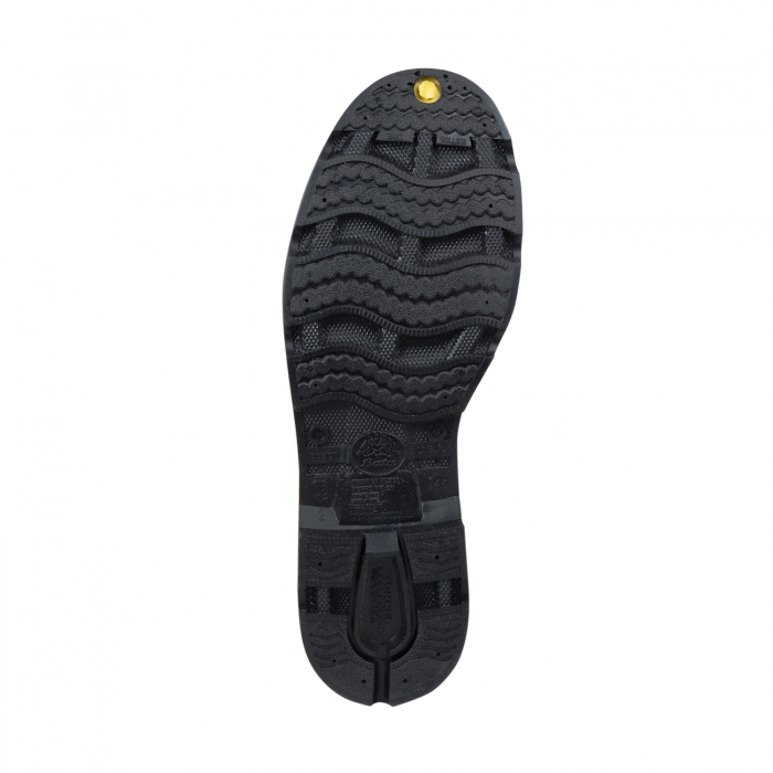 BOTA BATA DE PVC AMARILLO SUELA NEGRO FORRO DE POLIESTER CCASQUILLO Y PLANTILLA DE ACERO T7  image number null