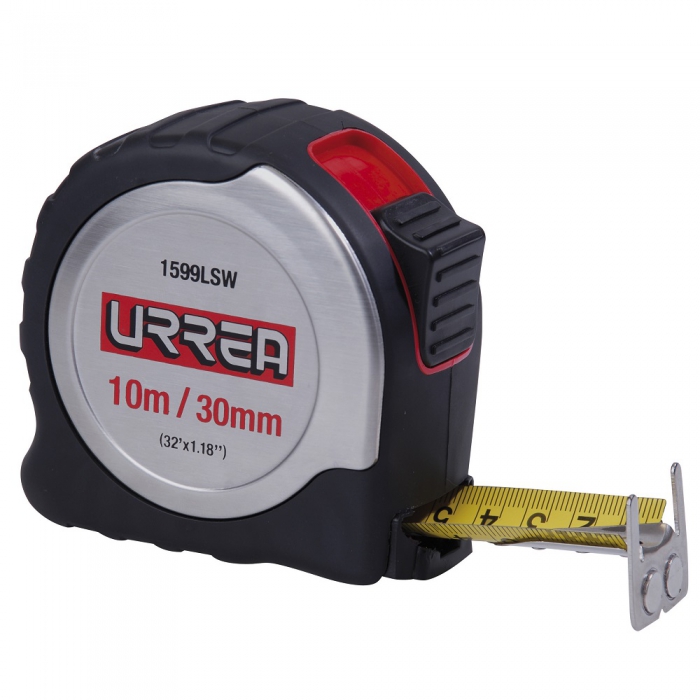 FLEXÓMETRO URREA 1599LSW DE ACERO INOXIDABLE 10M X 30 MM  image number null