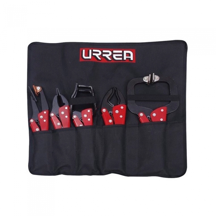 JUEGO URREA 4100B DE 5 PINZAS DE PRESION PSOLDADOR  image number null