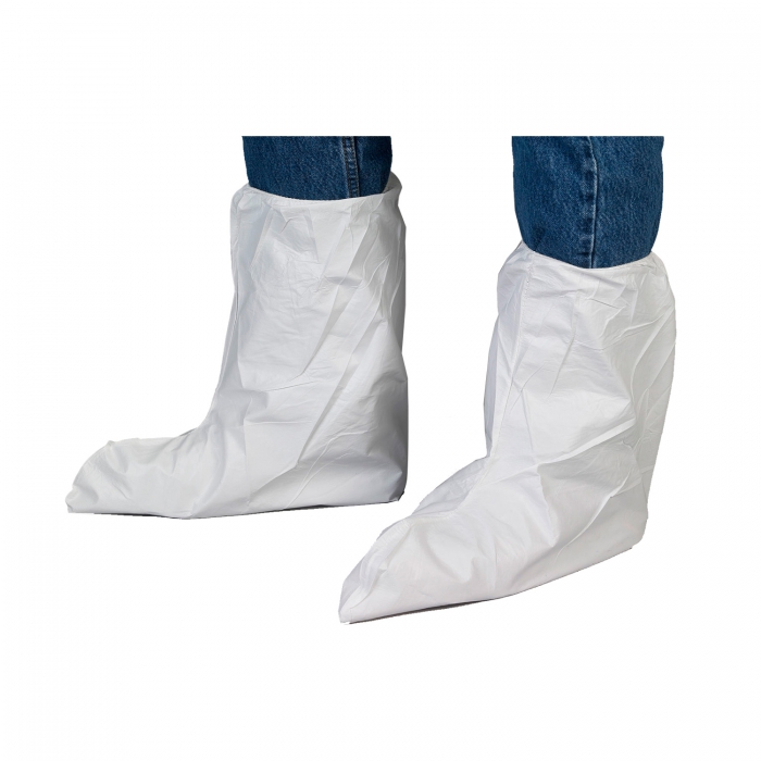 CUBRE BOTA LAKELAND MICROMAX BLANCO CELASTICO PARTE SUPERIOR ALTURA DE 17 TLXL  image number null