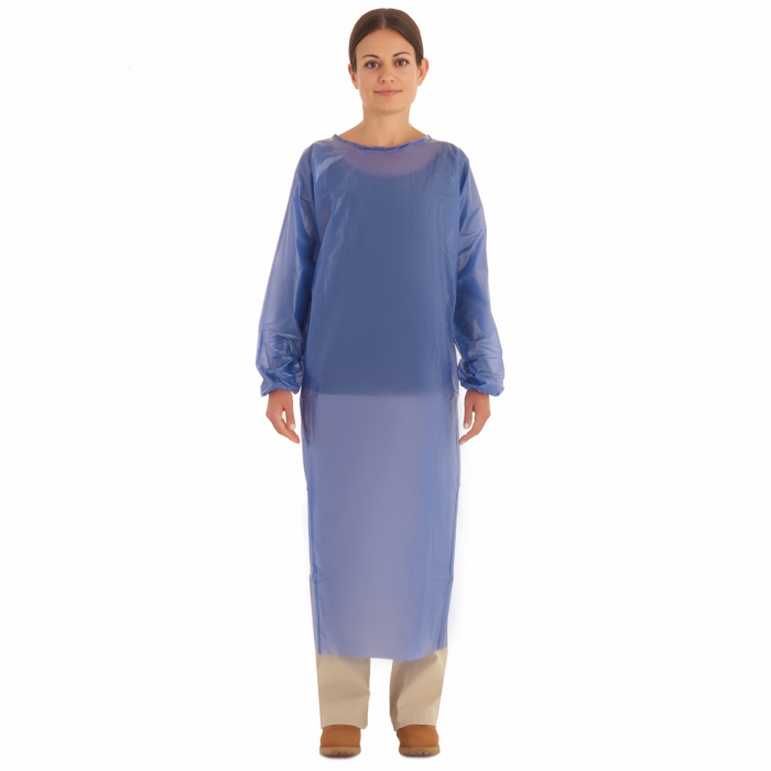 Mandil Tipo Bata de Vinil Azul Grosor de 6 Ml TM  image number null