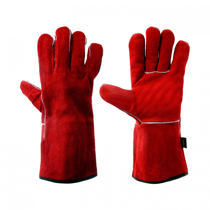 Compre Guante PSoldador Vallen Mustang Rojo con Hilo Kevlar MXN | Vallen