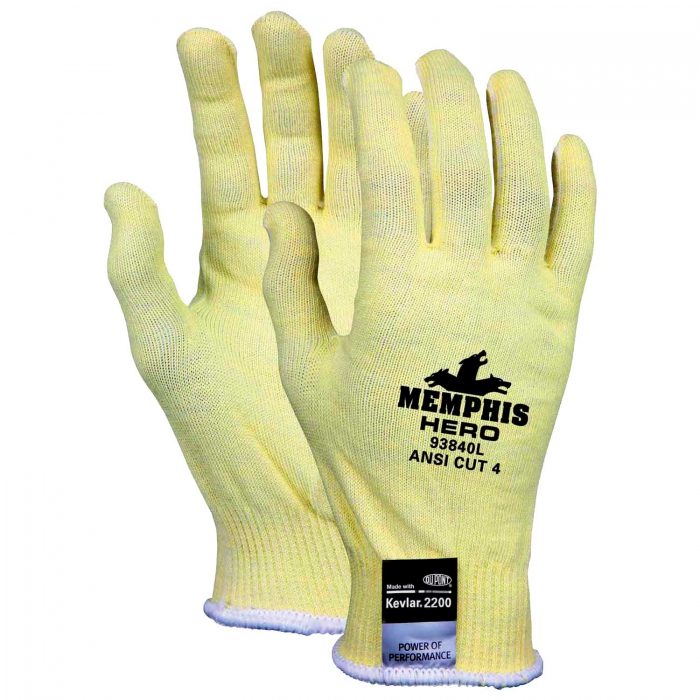 GUANTE MCR HERO DE FIBRA AMARILLO (KEVLARSTEEL) TM  image number null