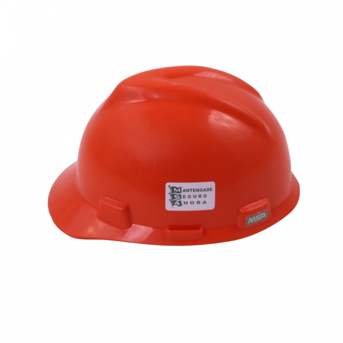 Casco Tipo Cachucha Msa VGard Naranja Suspension OneTouch  image number null