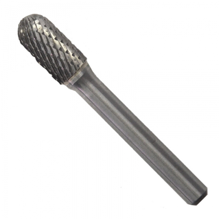 LIMA ROTATIVA TENAZIT DE CARBURO DE TUGSTENO CILINDRICA PUNTA REDONDA DOBLE CORTE 14 X 38 IN DE 30000 RPM  image number null