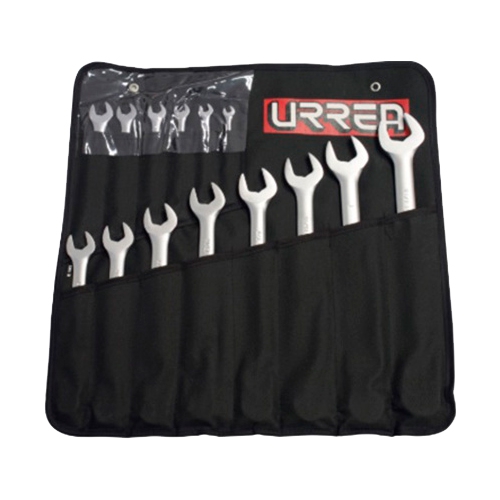 JUEGO URREA 1200DA DE 14 LLAVES COMBINADAS SATINADAS 12 PUNTAS EN PULGADAS  image number null