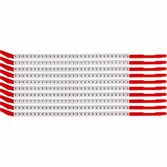 MARCADORES BRADY CLIPSLEEVE DEL 0 AL 9 C10PZAS  image number null