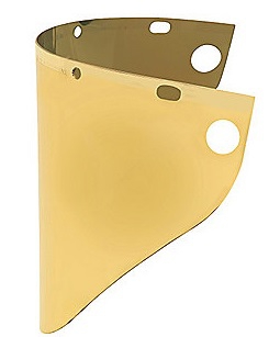 PROTECTOR FACIAL HONEYWELL DE POLICARBONATO DORADO DE 9.75 IN X 19 IN  image number null