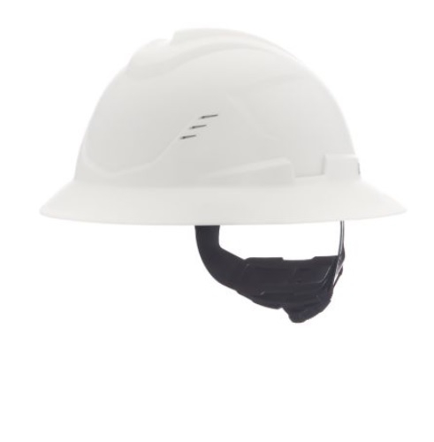 Casco Msa VGard C1 de Polietileno de Alta Densidad Blanco de Ala Completa Ventilado Suspension de 4 Puntos CAjuste FasTrac Iii  image number null