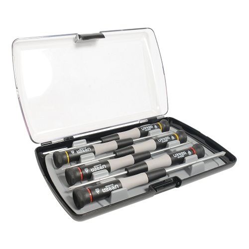 JUEGO URREA 9501BC DE DESTORNILLADORES ESD PLANA Y PHILLIPS 6 PIEZAS  image number null