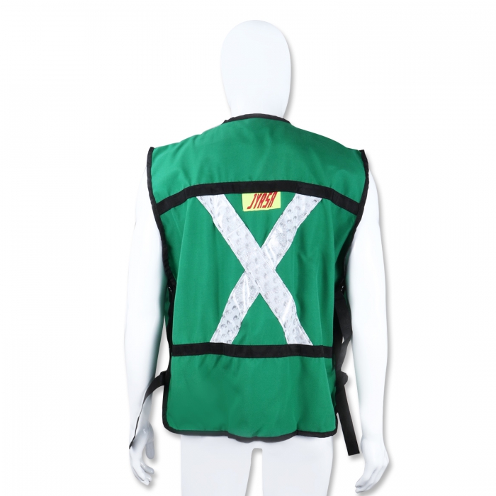CHALECO JYRSA SR2040VCRGD VERDE ABIERTO TIPO RESCATISTA LIGERO CLASE II TM  image number null