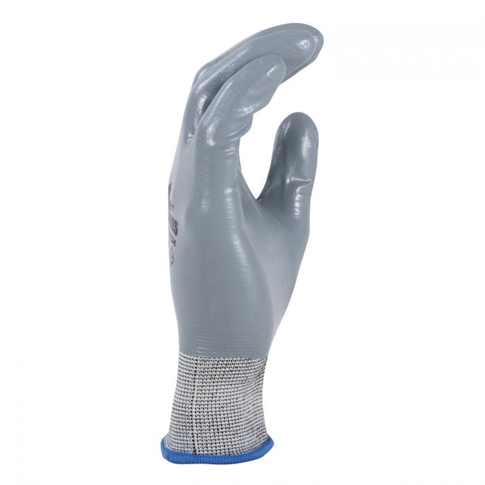 GUANTE MCR ULTRATECH DE NYLON CRECUBRIMIENTO TOTAL DE NITRILO GRIS CAL 15 TL  image number null