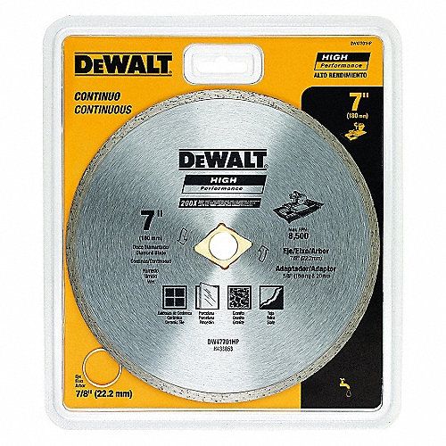 DISCO DIAMANTADO DEWALT DW47701HP 7IN 180MM CONTINUO  image number null