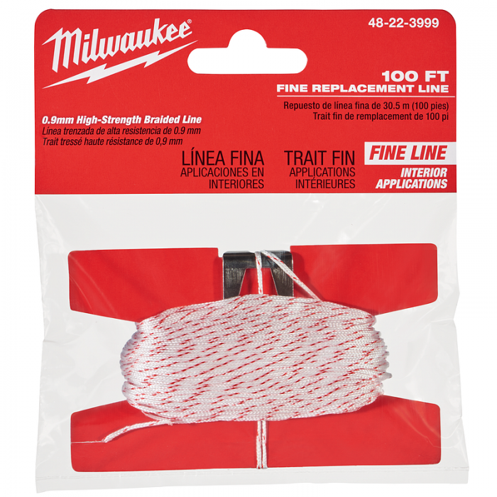 CUERDA MILWAUKEE 48223999 DE RESPUESTO DE LINEA FINA 100FT  FT  image number null