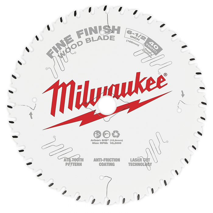 HOJAS DE CORTE MILWAUKEE 48400622 DE MADERA PARA SIERRA CIRCULAR 5 612IN 40T  image number null