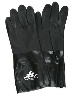 GUANTE MCR BLACK MASTER DE PVC RESISTENTE A QUIMICOS 14 IN  image number null