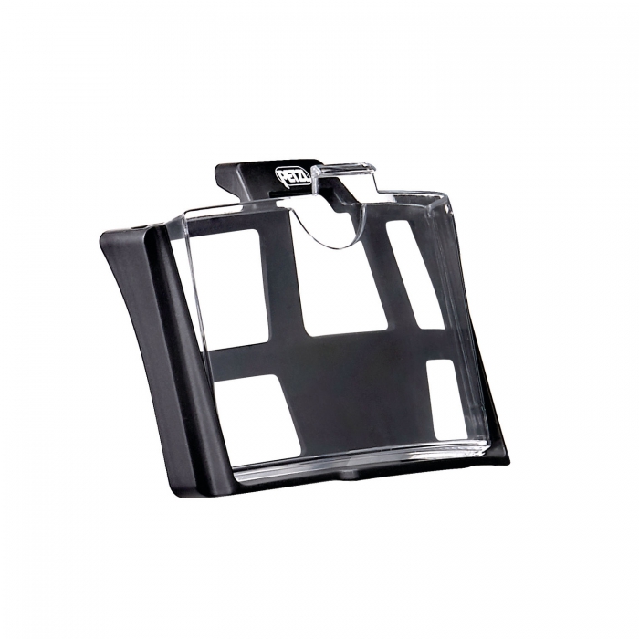 PORTAIDENTIFICACION PETZL DE POLICARBONATO NEGROTRANSPARENTE PARA CASCOS VERTEX Y STRATO  image number null