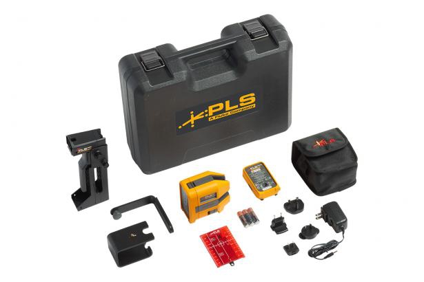 KIT FLUKE PLS 6R KIT RBP NIVELADOR LASER DE 6 INDICADORES ROJOS DOS LINEAS EN CRUZ Y 4 PUNTOS CON BATERIA RECARGABLE  image number null