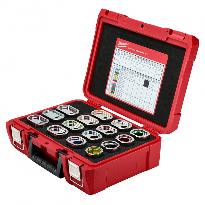 JUEGO MILWAUKEE 4912KITA DE DADOS DE ALUMINIO EN U N6750 MCM  image number null
