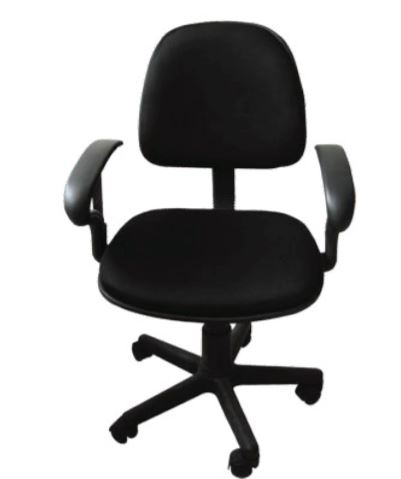 SILLA MAE SSCBMN SECRETARIAL CON RUEDAS Y CODERAS GIRATORIA COLOR NEGRA  image number null