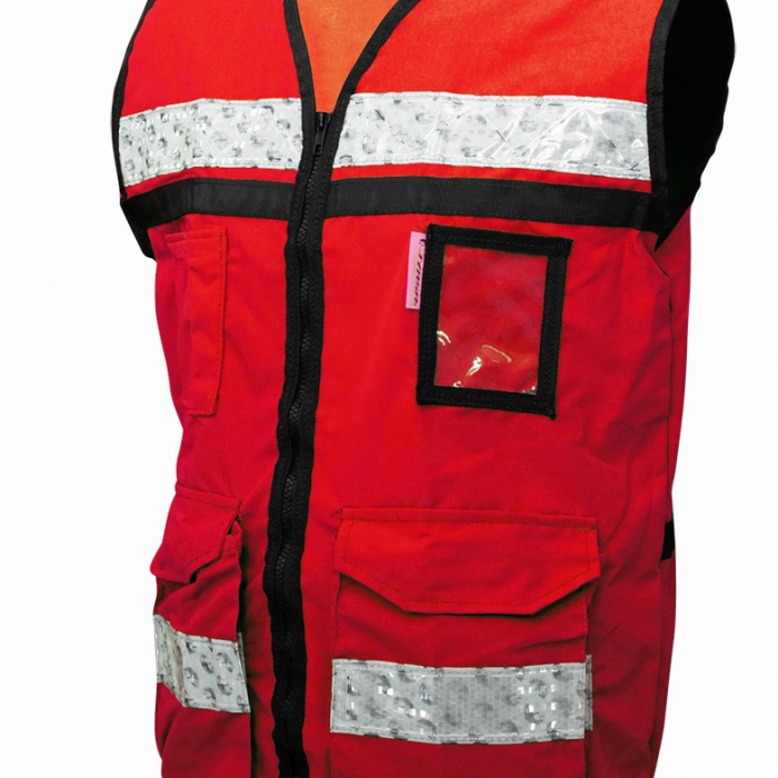 CHALECO JYRSA SR2050RCRMD ROJO CERRADO TIPO RESCATISTA LIGERO CLASE II TM  image number null