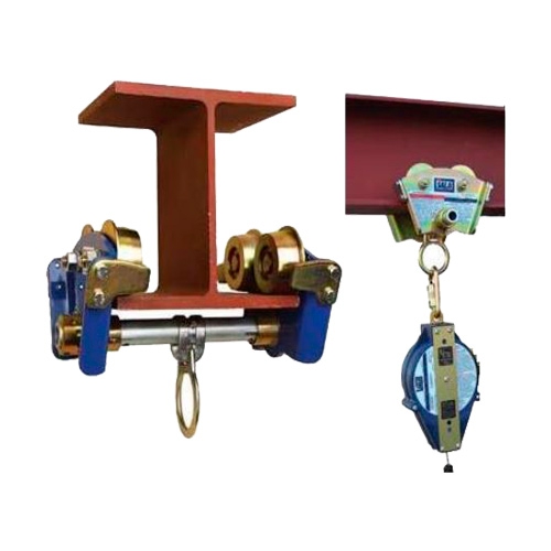 TROLLEY DBI SALA PARA VIGA EN I PARA CABLE DE VIDA AUTORETRACTIL CON ESPESOR DE 38 PULG.  PULG.  A 1116 PULG.  PULG.   image number null