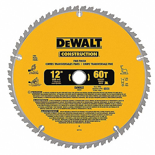 DISCO DE SIERRA CIRCULAR DEWALT DW3126 60 12IN  image number null