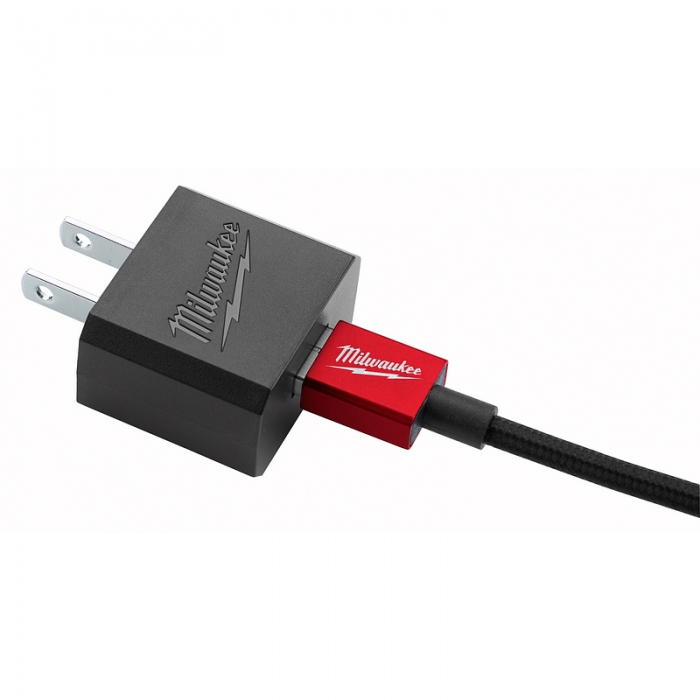 CABLE MILWAUKEE 48591202 MICRO USB DE 3 PIES Y CARGADOR DE PARED DE 2.1 A  image number null