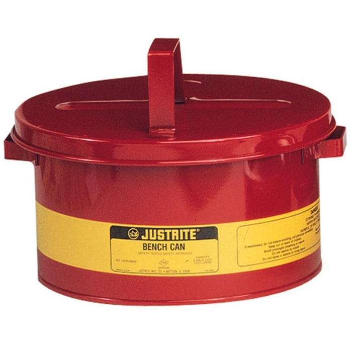 BIDON JUSTRITE DE LIMPIEZA PBANCOS DE TRABAJO DE ACERO ROJO CAP 2 GAL  image number null