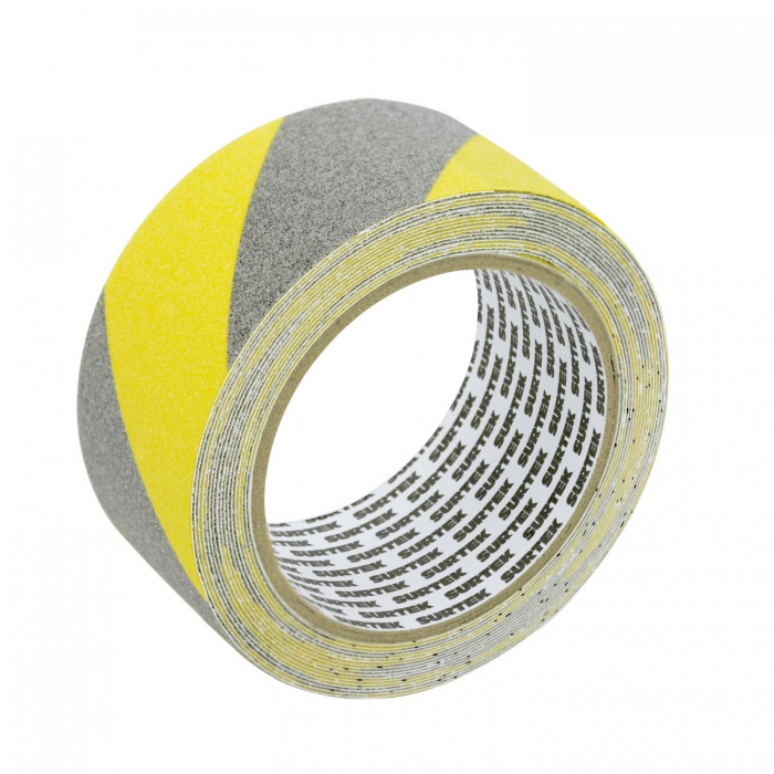 CINTA SURTEK 137369 ANTIDERRAPANTE AMARILLO CON NEGRO  image number null