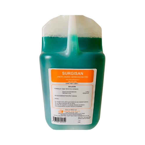 Jabon Quirurgico Antibenzil Verde de 3.85 Lt  image number null