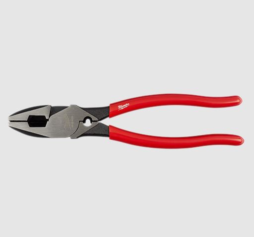 PINZA MILWAUKEE 48226500 DE ELECTRICISTA 9IN CON CRIMPADORA DE ACERO CARBONADO  image number null