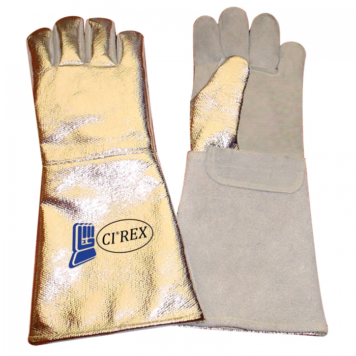 Guante Ci Rex de Carnaza CKevlar Aluminizado  image number null