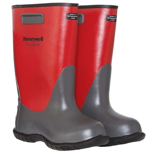 Bota Salisbury Electriguard de Caucho Dielectrico RojoGris de 17 In T-10  image number null