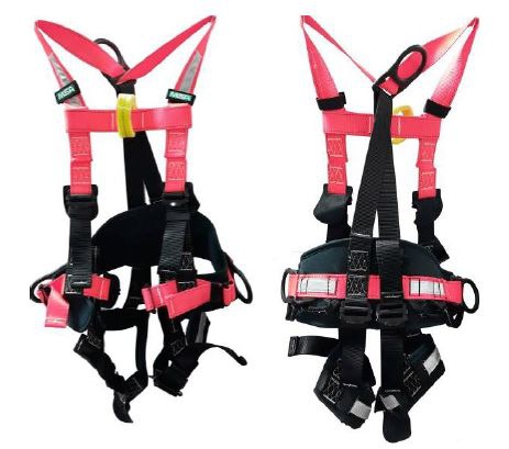 ARNES UTILITY GRAVITY MSA CUERPO COMPLETO DE NYLON NARANJA CANILLOS D EN CADERAS Y ESPALDA RECUBIERTOS DE PVC UN ANILLO TEXTIL EN PECHO Y 4 AROS PORTA HERRAMIENTAS EN COJIN LUMBAR TL  image number null