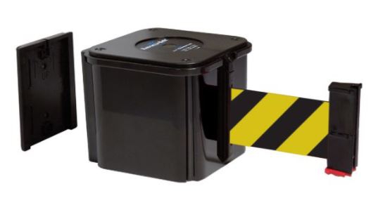 SOPORTE ACCUFORM DE PARED RETRACTIL CCINTA INCLUYE RECEPTOR PMONTAJE EN PARED 2 IN X 15FT NEGROAMARILLO PTRAFICO PEATONAL  image number null