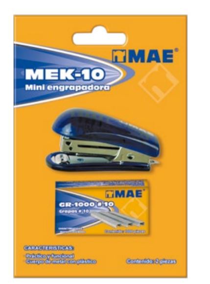 MINI ENGRAPADORA MAE MEK10 CON GRAPAS NO. 10  image number null