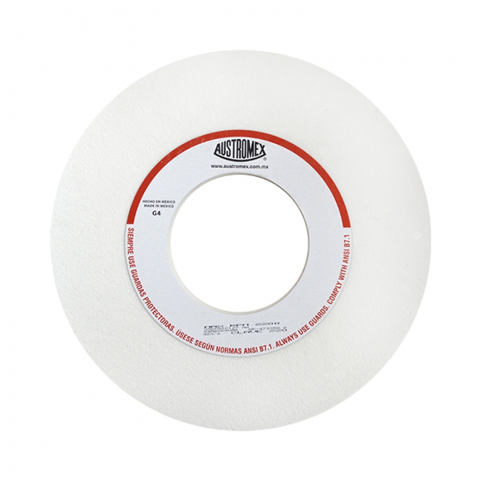 Rueda Austromex 220 Blanca PRectificado de 350 X 50 X 127 Mm  89a60k5va0 Tipo 1  image number null