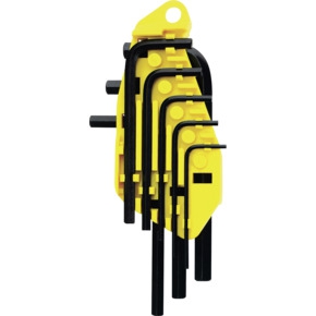 JUEGO DE LLAVES HEXAGONALES METRICAS STANLEY 69252 10 PIEZAS  image number null