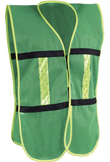 CHALECO JYRSA SR1011VCRL DE MALLA VERDE CON BIES HIVIS Y REFLEJANTE UNITALLA  image number null