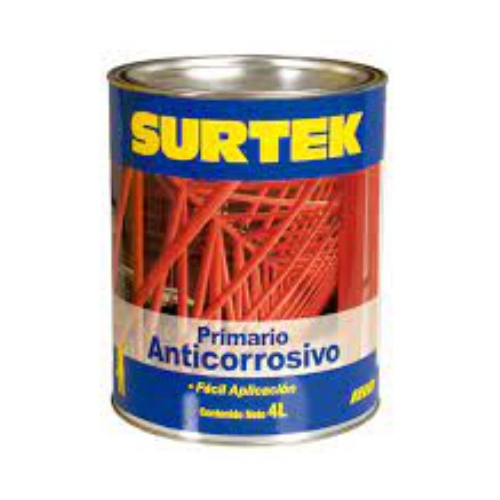 ESMALTE PRIMARIO ANTICORROSIVO SURTEK SP50356 ROJO OXIDO 4 L  image number null
