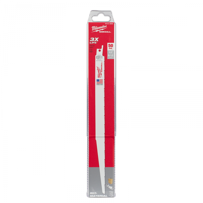 HOJAS PARA SIERRA MILWAUKEE 48016094 DPP 812 LARGO 12IN 50PAQUETE  image number null