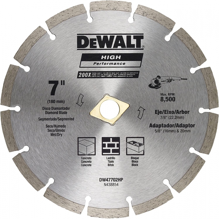 DISCO DEWALT DW47702HP DIAMANTADO 7ININ 180MM SEGMENTADO  image number null