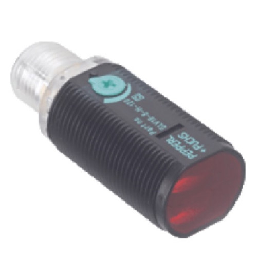 SENSOR OPTICO PEPPERLFUCHS GLV188H12073120 DE DETECCION DIRECTA CON SUPRESION DE FONDO CARCASA DE PLASTICO SALIDA DE LUZ DELANTERA RANGO DE DETECCION DE 120 MM CONECTOR M12  image number null