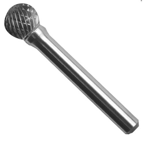LIMA ROTATIVA TENAZIT 114 DE CARBURO DE TUNGSTENO ESFERICA DOBLE CORTE 12 IN 12.7 MM 22500 RPM  image number null