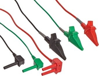 JUEGO AMPROBE AMB50KIT1 PUNTAS DE PRUEBA PARA MEDIDOR DE AISLAMIENTO AMB NEGRO ROJO Y VERDE  image number null