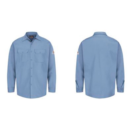 Camisa Bulwark PCaballero de Trabajo Excel Fr 7 Oz Azul Cielo de Algodon TL  image number null