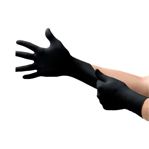 GUANTE MICROFLEX 93-252 DESECHABLE DE NITRILO NEGRO T-L  image number null